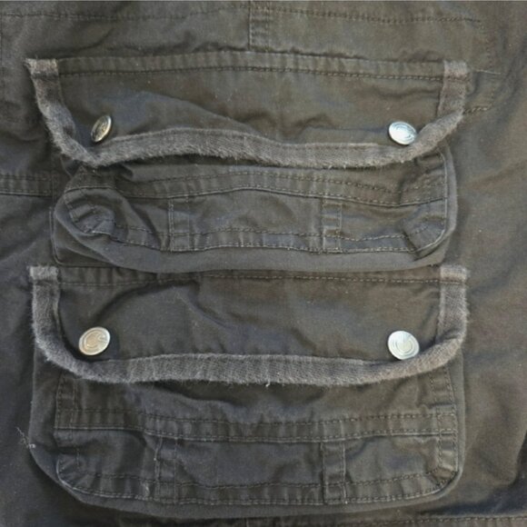 Projek Raw Men's 42 Black Denim Cargo Jean Shorts - Picture 6 of 9